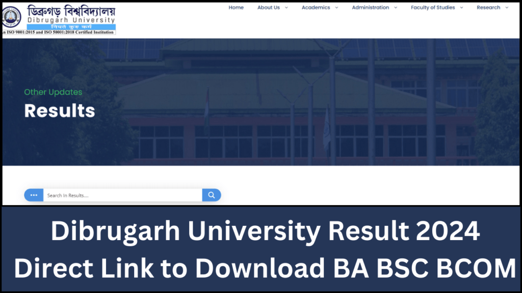 Dibrugarh University Result